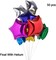 50-Pack 18in Star Foil Balloons – Assorted Colors, Mylar Party Decor for Birthday & Wedding